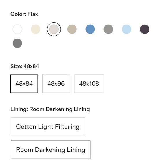 Quince European Linen Room DarkeningCurtain 48 x 84 - FLAX - Picture 5 of 6